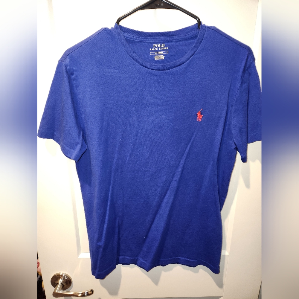 Polo Ralph Lauren Size Medium Blue with 🍊 🐎
